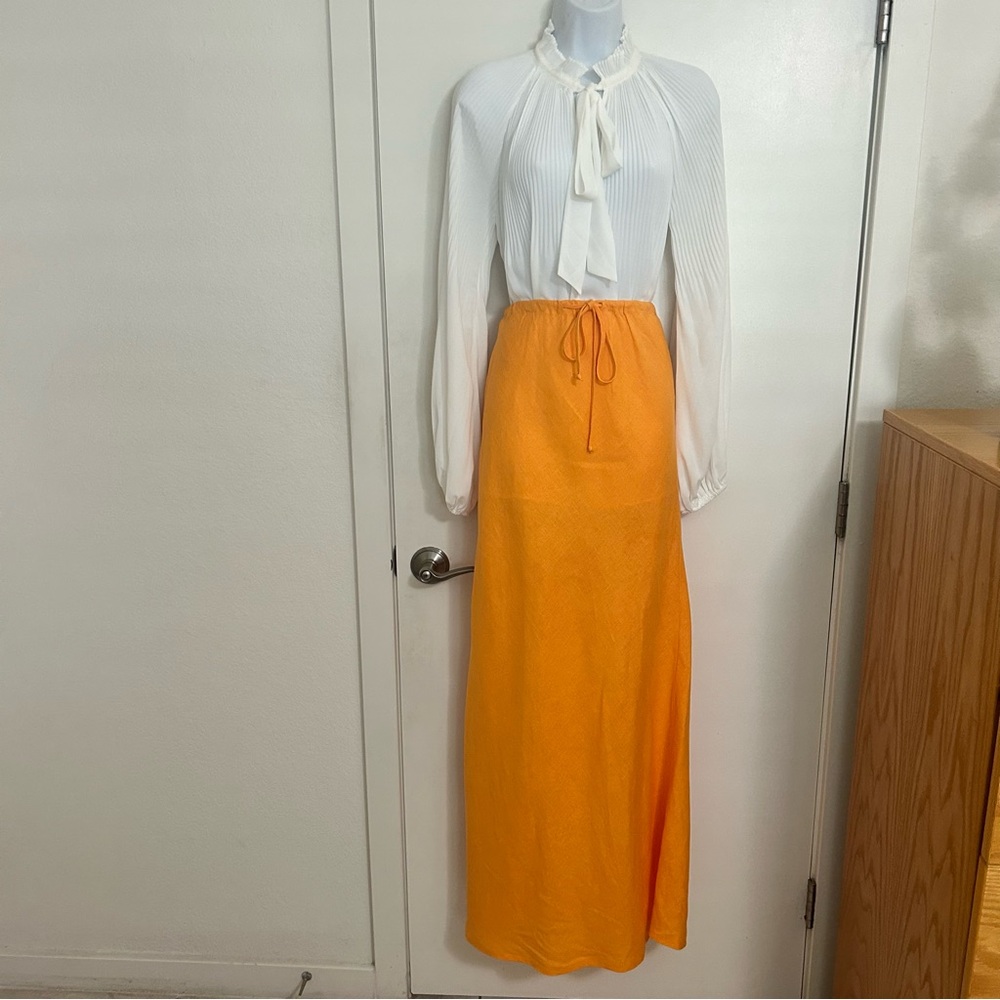 Faithful The Brand Linen Maxi Skirt Size: 8